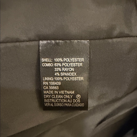 Women's Tahari Blue and White Houndstooth Jacket - Picture 10 of 10